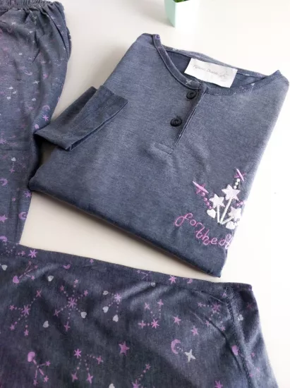 Esnek Bayan Pijama Takımı 