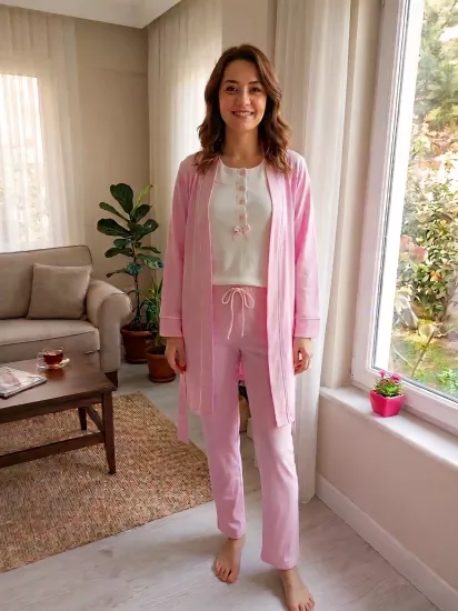 sabahlıklı lohusa pijama